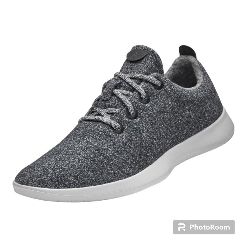 ALLBIRDS Mens Wool Runners Natural Grey Running Shoe Light Gray Sole EUC Sz 11